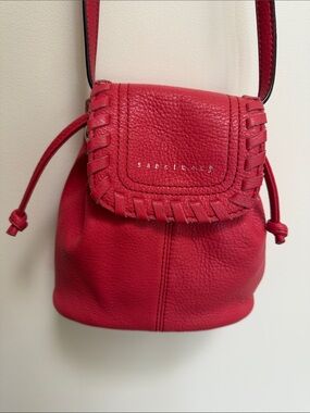 Sanctuary SOFT Pomegranate Pink Pebbled Leather Coachella Crossbody